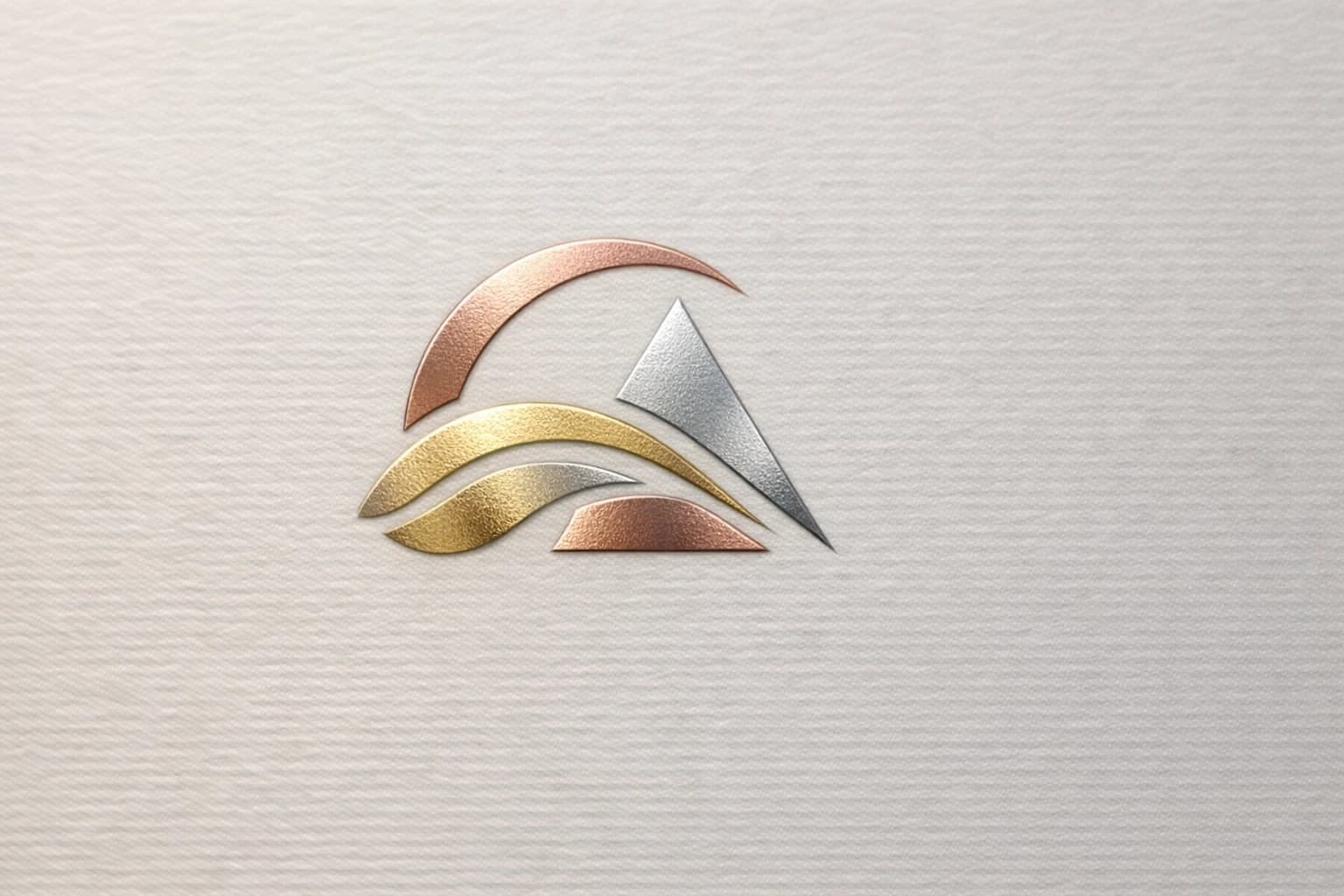 Dokulu kağıt üzerinde kabartma premium logo uygulaması